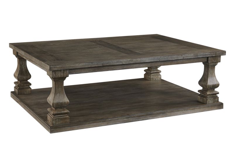 Wilsons Rectangular Wooden Coffee Table with Shelf